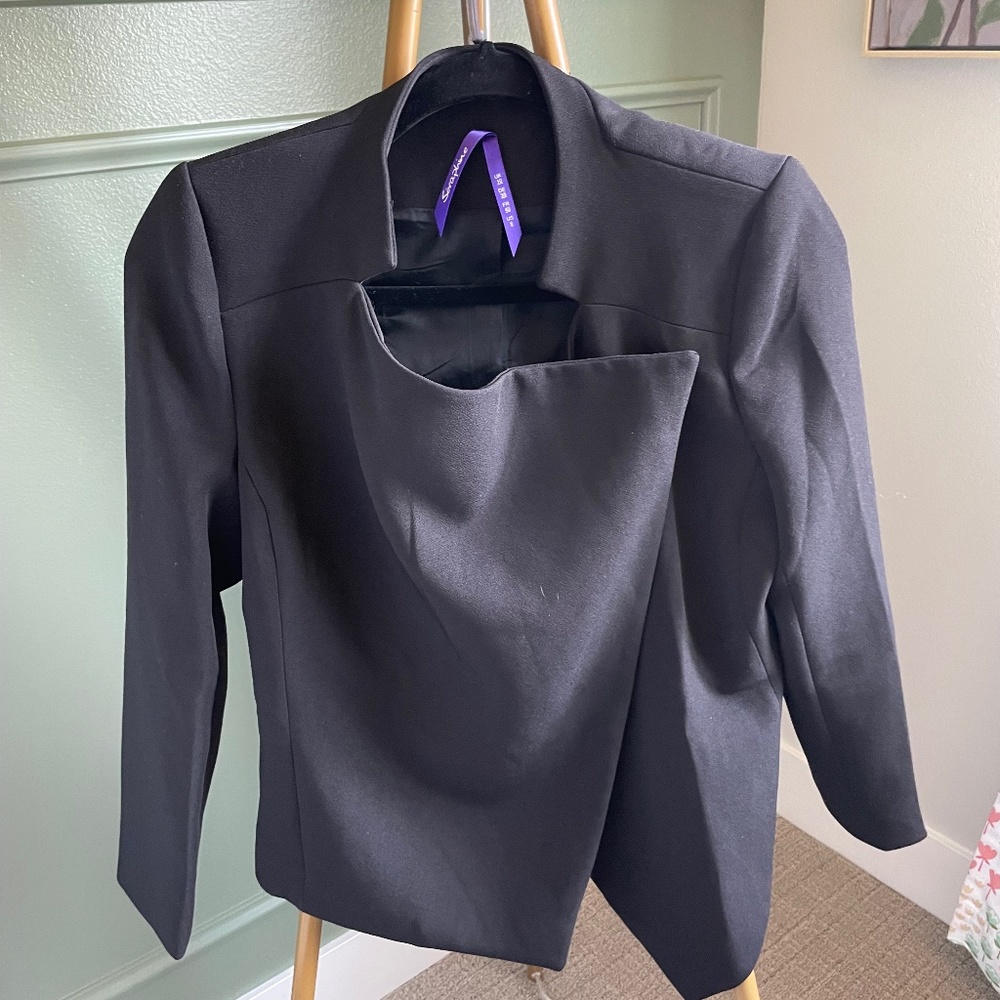Seraphine black maternity blazer